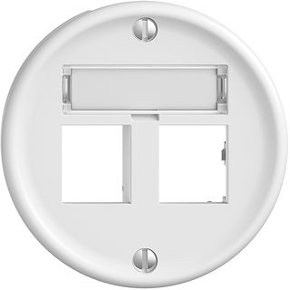 UP-Montageset Sdue Q, Geradeauslass 2×RJ45 freenet weiss