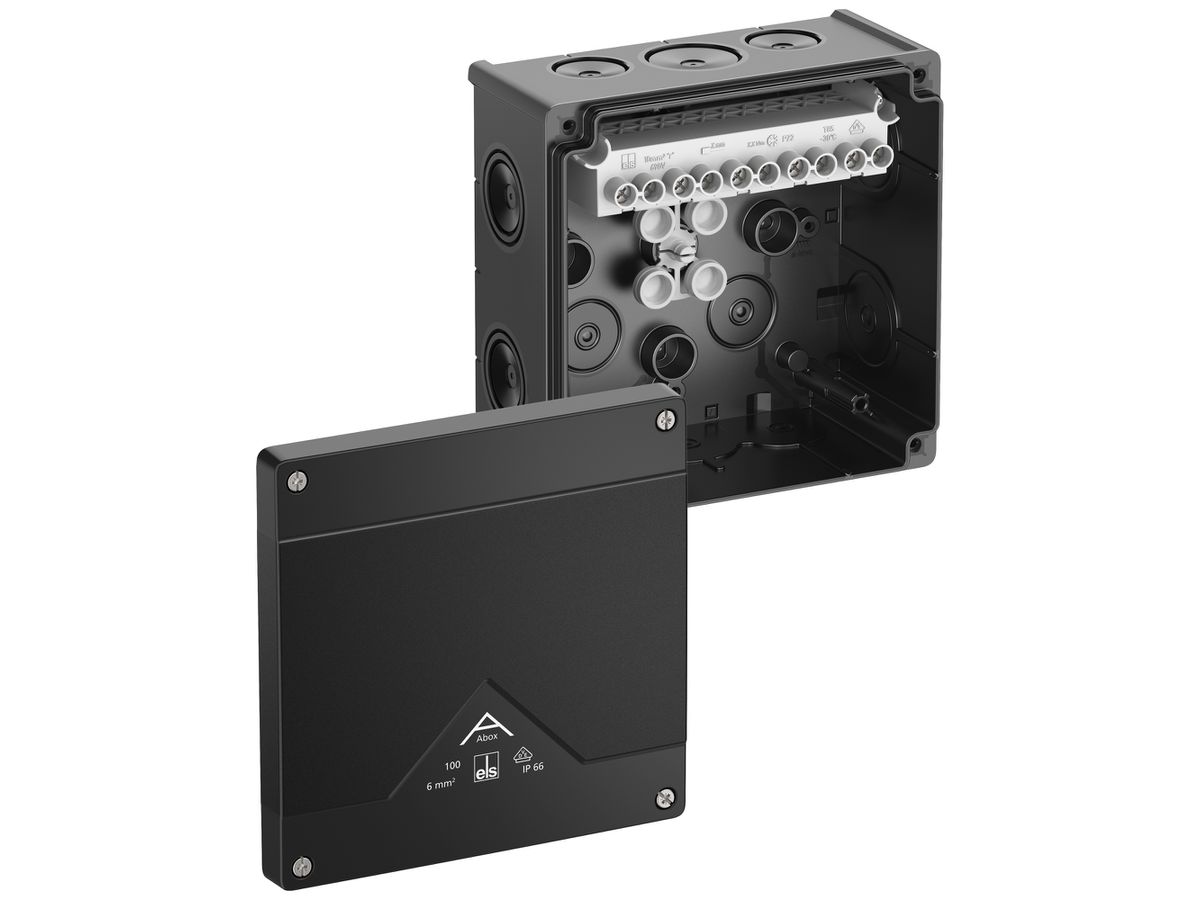 AP-Abzweigdose Spelsberg Abox 100-10² 152×152×80mm IP66/IP67/IP69 sz