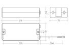 Hochtemperatur-Akku Tridonic LiFePO4 7.2Ah, 3.2V×4Zellen für Notlichteinheit CON