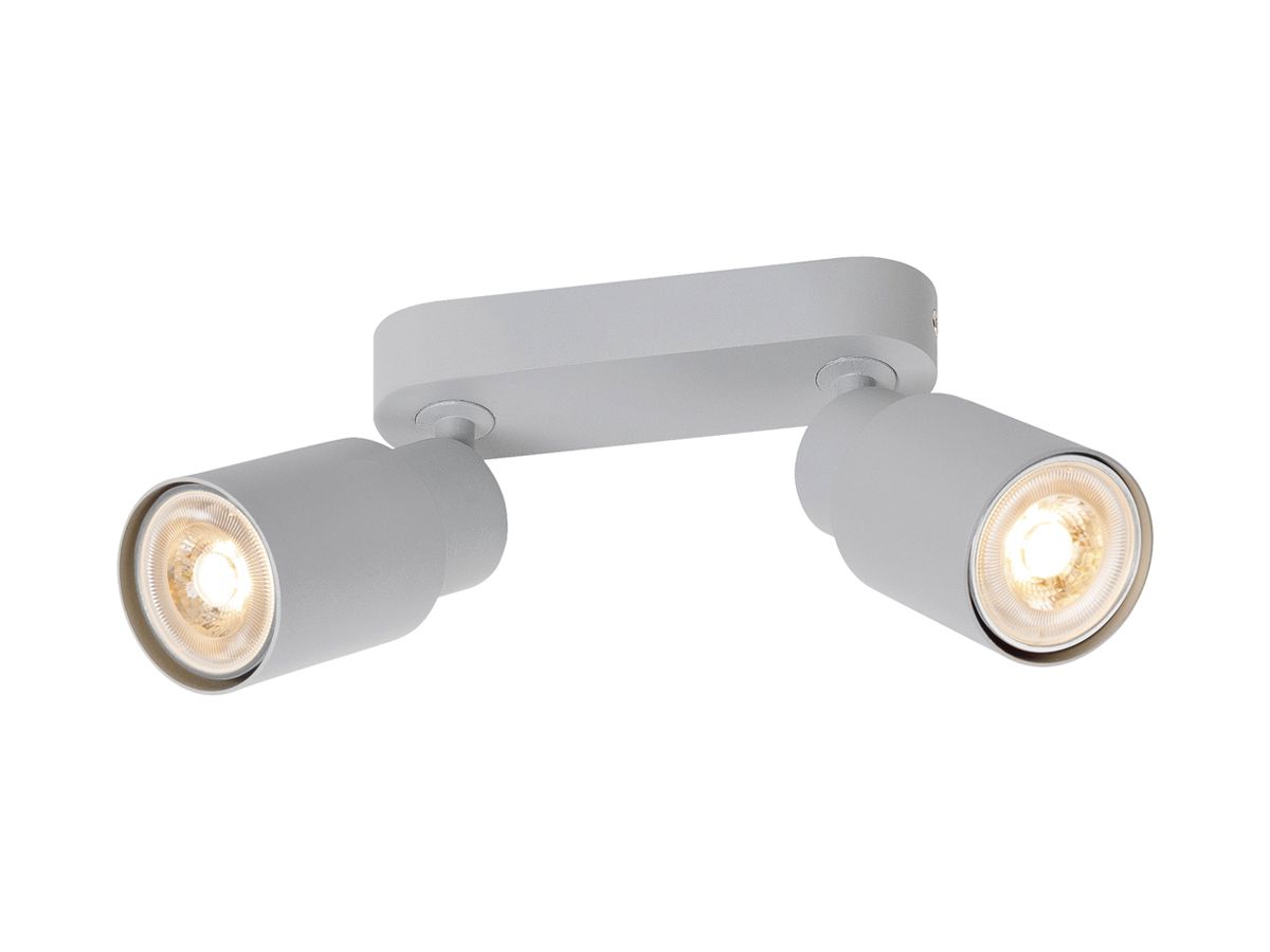 Spot SLV PURI 2.0 Tube CW GU10 2×6W DIM 150×42×138mm grau