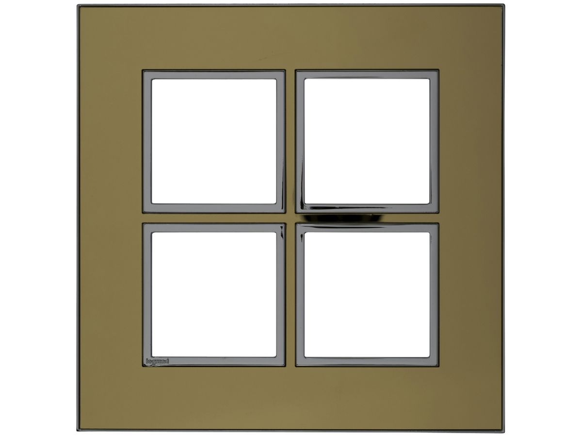 Abdeckrahmen ATO 2×2 Modul, gold reflective