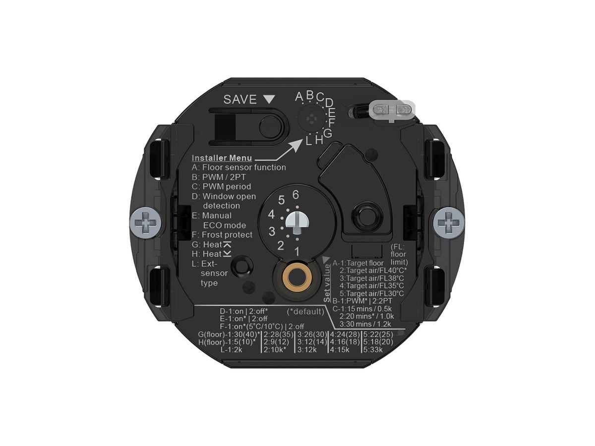 Raumthermostat Hager An/Aus 230VAC 16A 56×56mm