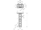 Deckenstütze Bettermann 800mm rostfrei