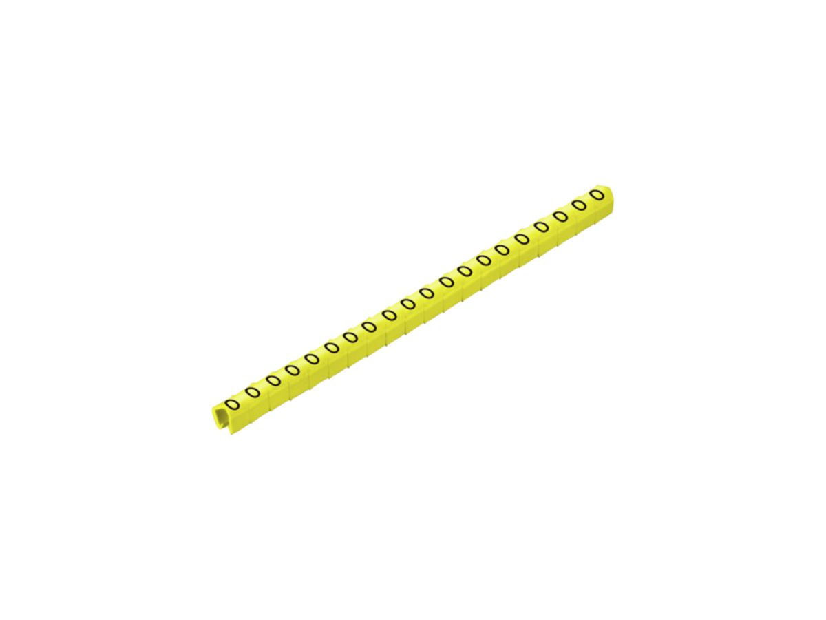 Leitermarkierer Weidmüller CLI C MP für Ø2…3mm 3×4mm Aufdruck: 0, gelb