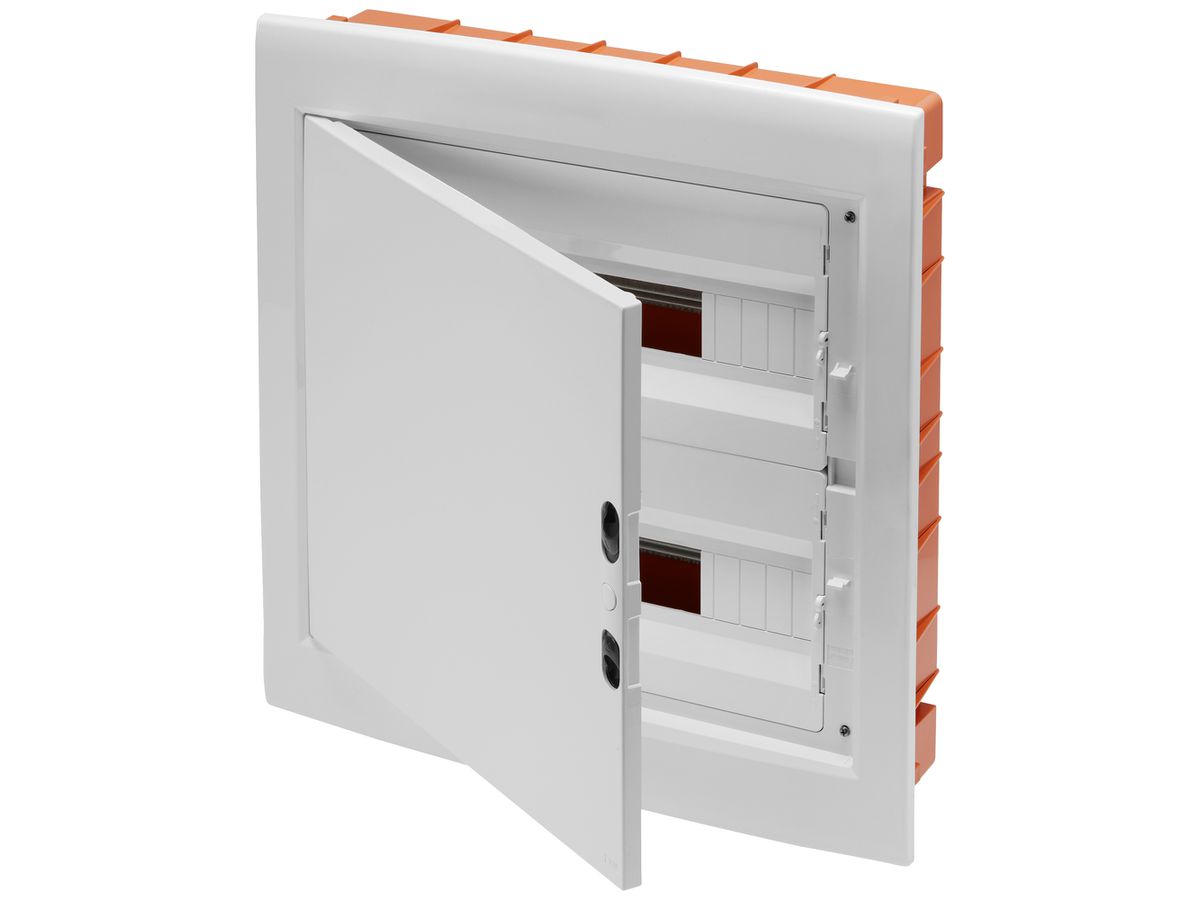 UP-Kleinverteiler Gewiss 40 CDI 2-reihig 18TE Tür IP40 465×505×101mm