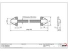 Kabelübergang-Set 500mm, Ø10/8mm, Messing/Kunststoff