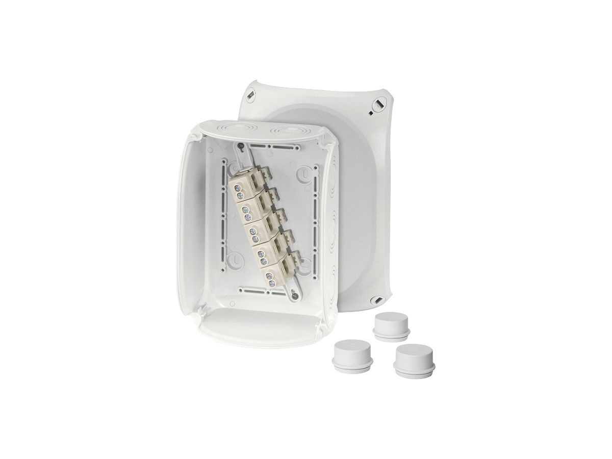 AP-Abzweigdose Hensel DK 1610 Klemme 5×10mm², grau
