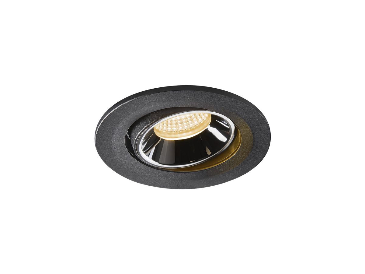 EB-LED-Downlight SLV NUMINOS MOVE S, 8.6W 250mA 690lm 2700K 20° sz/chr