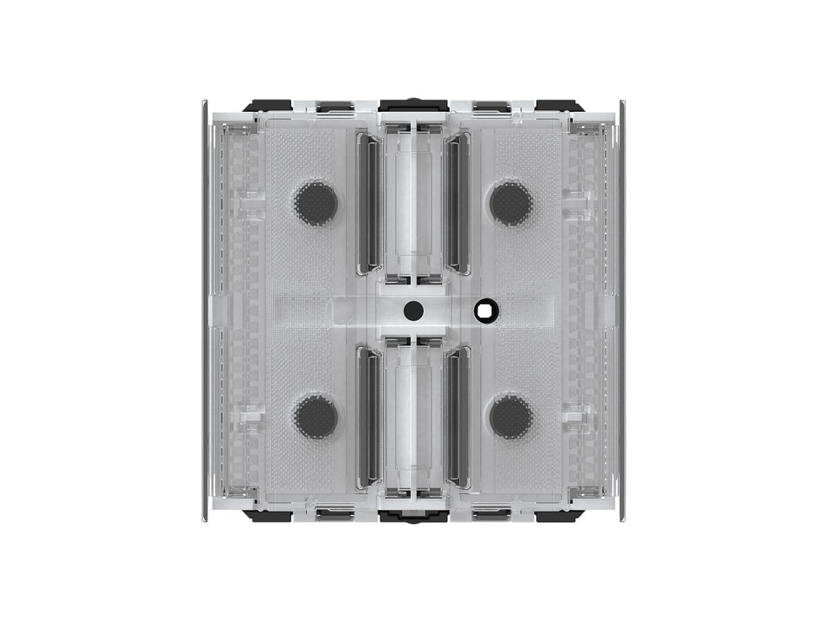 Taster KNX Hager f.2×Tasten 4×Betätigungspunkte LED grau