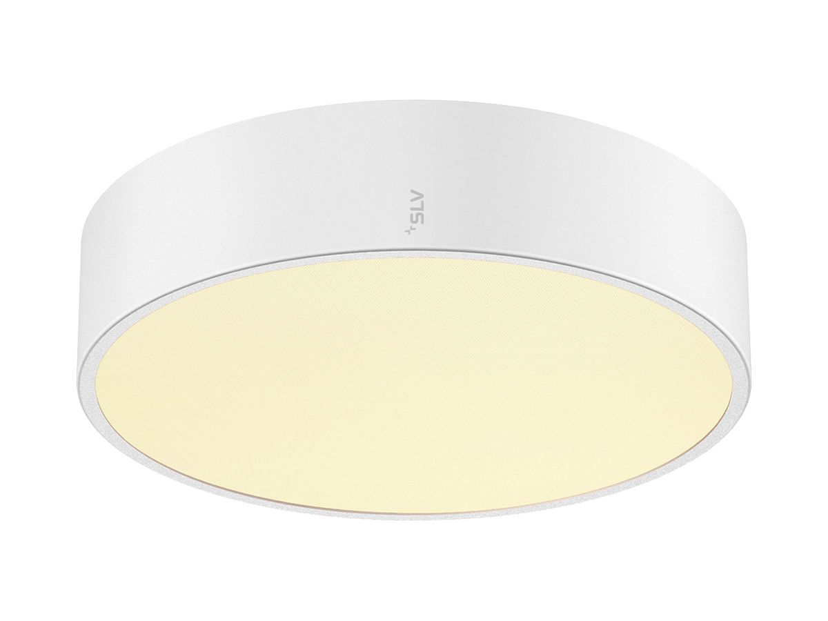 LED-Deckenleuchte SLV MEDO PRO 30 10W 1250lm 930/940 IP50 DIM Ø280mm weiss