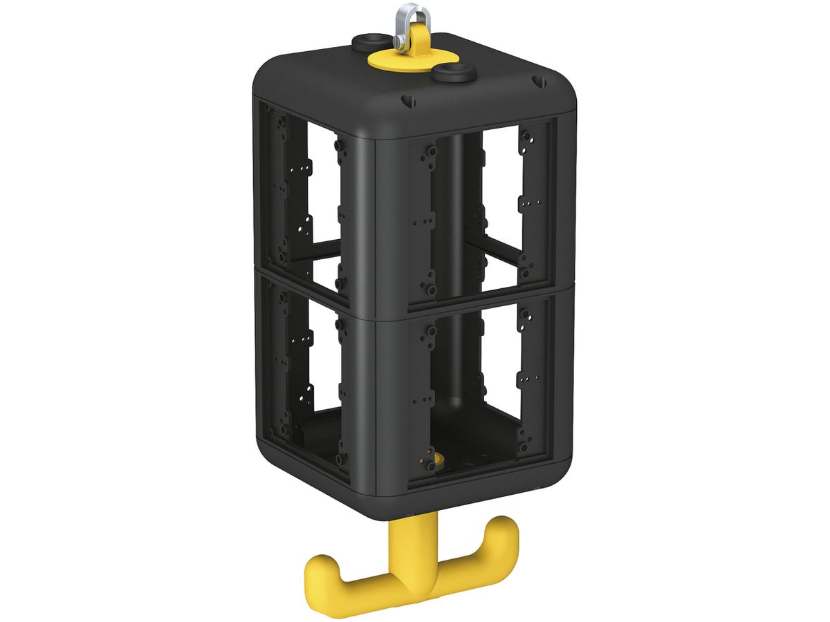 Gehäuse Bettermann HoverCube, mit Griff, leer 140×140×352mm, PA, schwarz, IP20