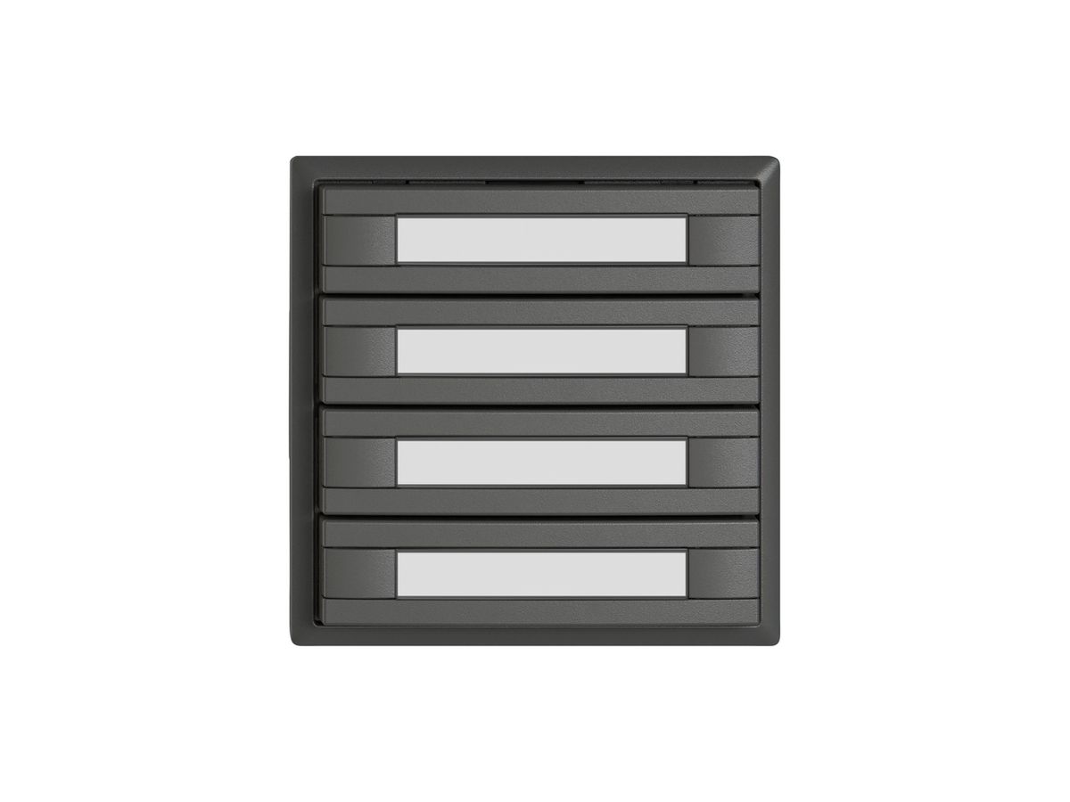 KNX-Taster RGB EDIZIO.liv SNAPFIX® Temperaturfüh.o.LED Pap.4×T 2-Tbed.dgu