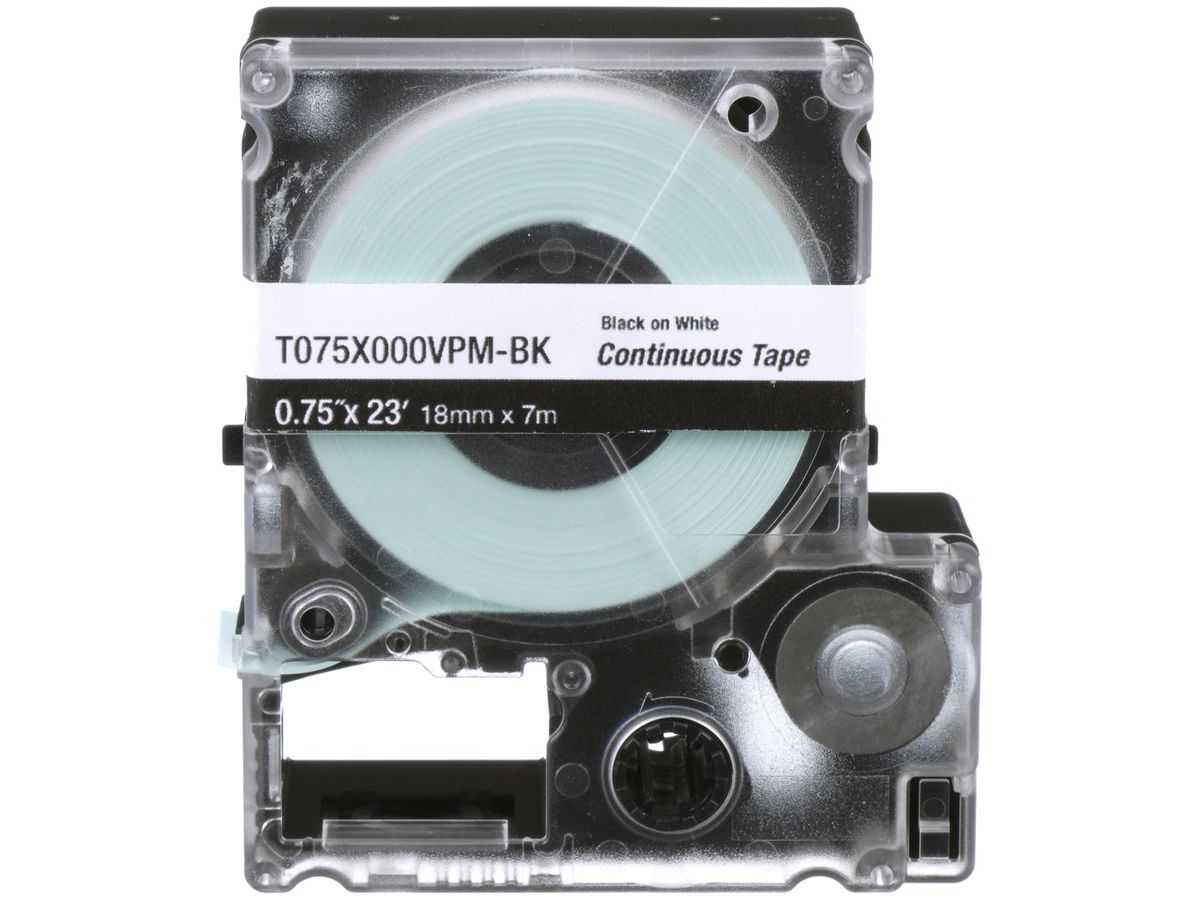 Etikettenkassette Panduit MP, Endlosband, 18×7000mm schwarz auf weiss