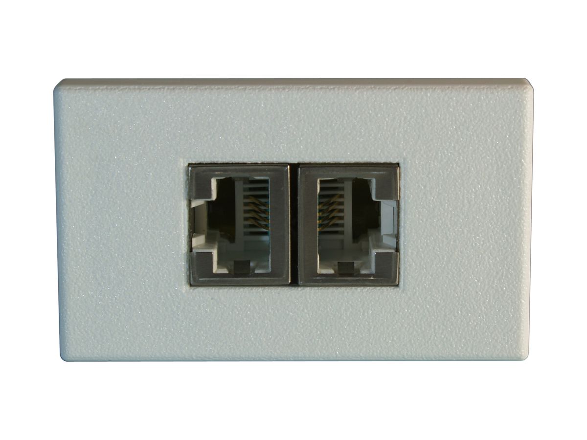 EB-Anschlussdose FLF 2×RJ45 getrennt, weiss