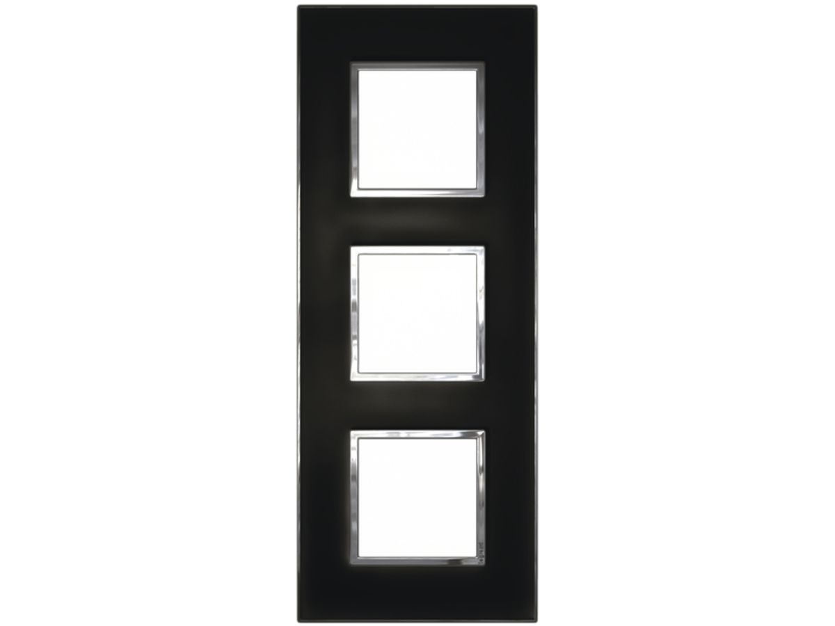 UP-Kopfzeile Legrand Arteor 3×1, vertikal, mirror black