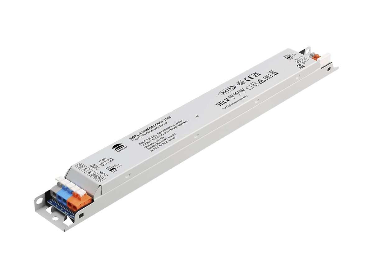 LED-Betriebsgerät SUNRICHER SRPL-2305N-60CC900-1700 9…60W 10…54V 900…1700mA DALI