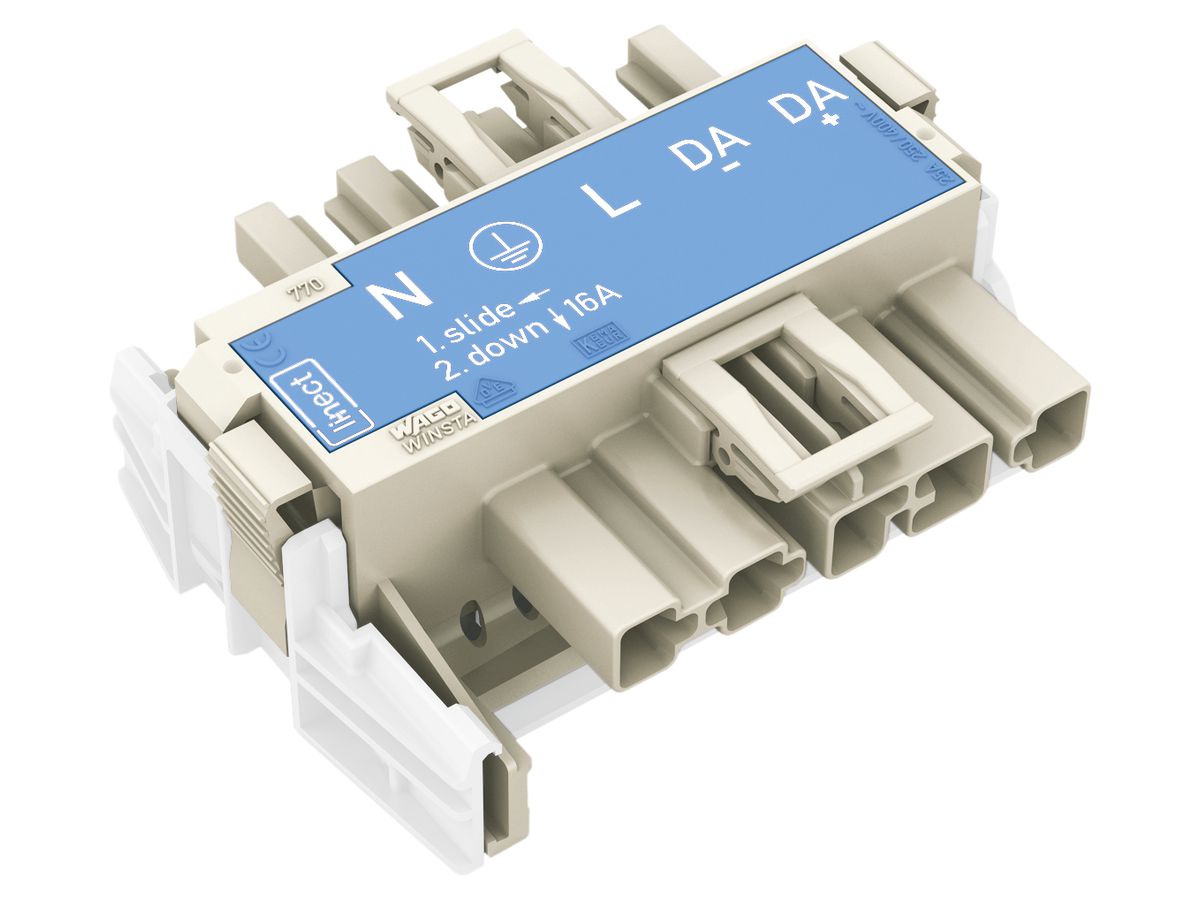 T-Steckvorrichtung LINECT Buchse-Stecker 5L für DALI weiss