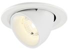 LED-Downlight SLV NUMINOS GIMBLE S 6.7W 1050lm 4000K MB DALI Ø100×70 weiss
