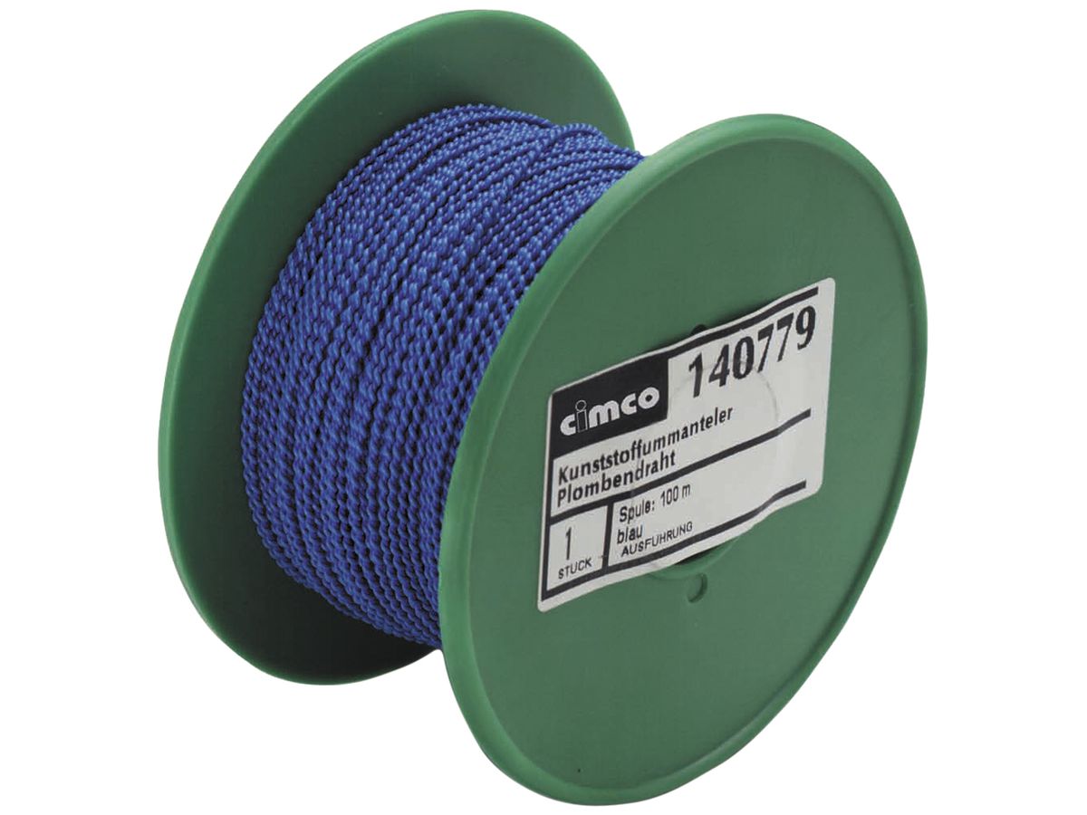 Plombendraht CIMCO 0.5×0.6 mm 100m blau
