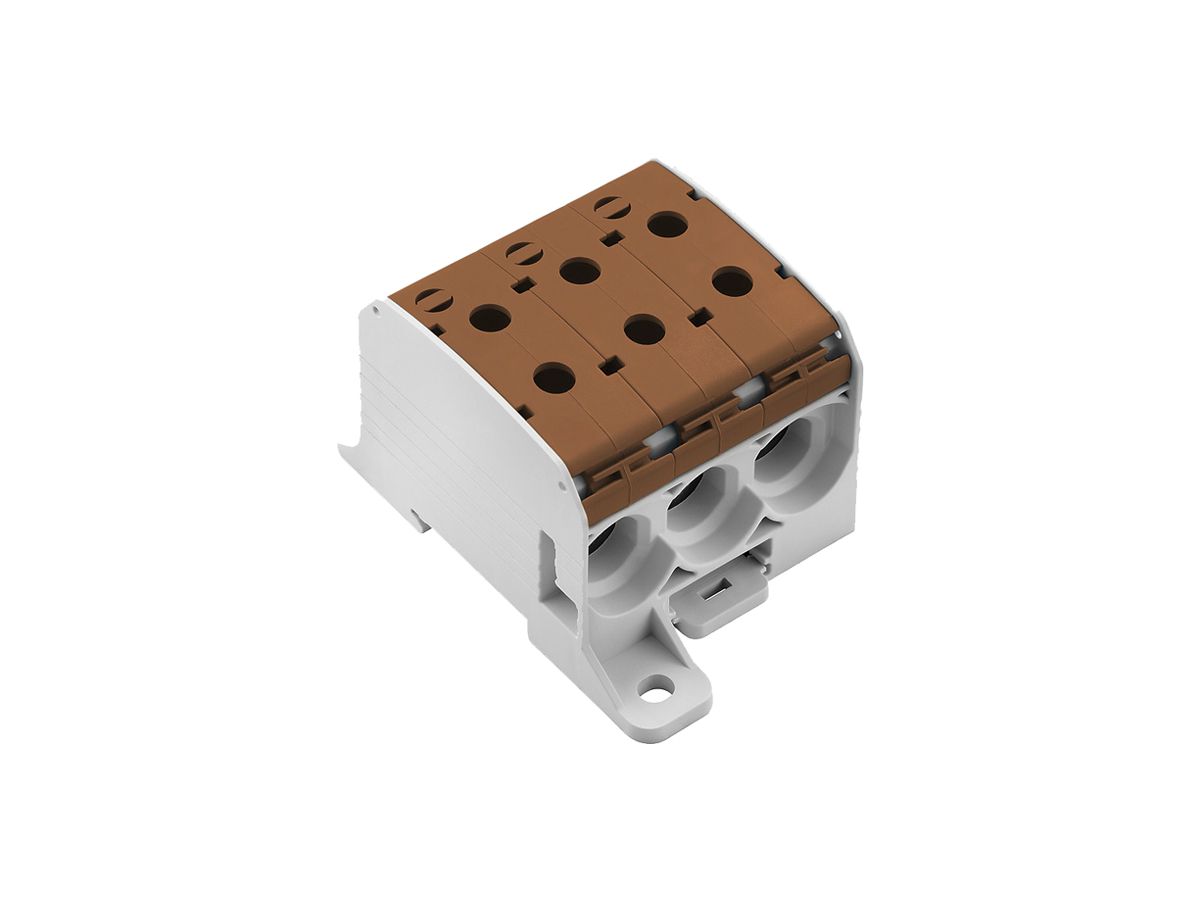 Verteilerblock WM WPD 331CC 1P 232A 3×Eing 3×Ausg 10…95mm² 10…95mm²