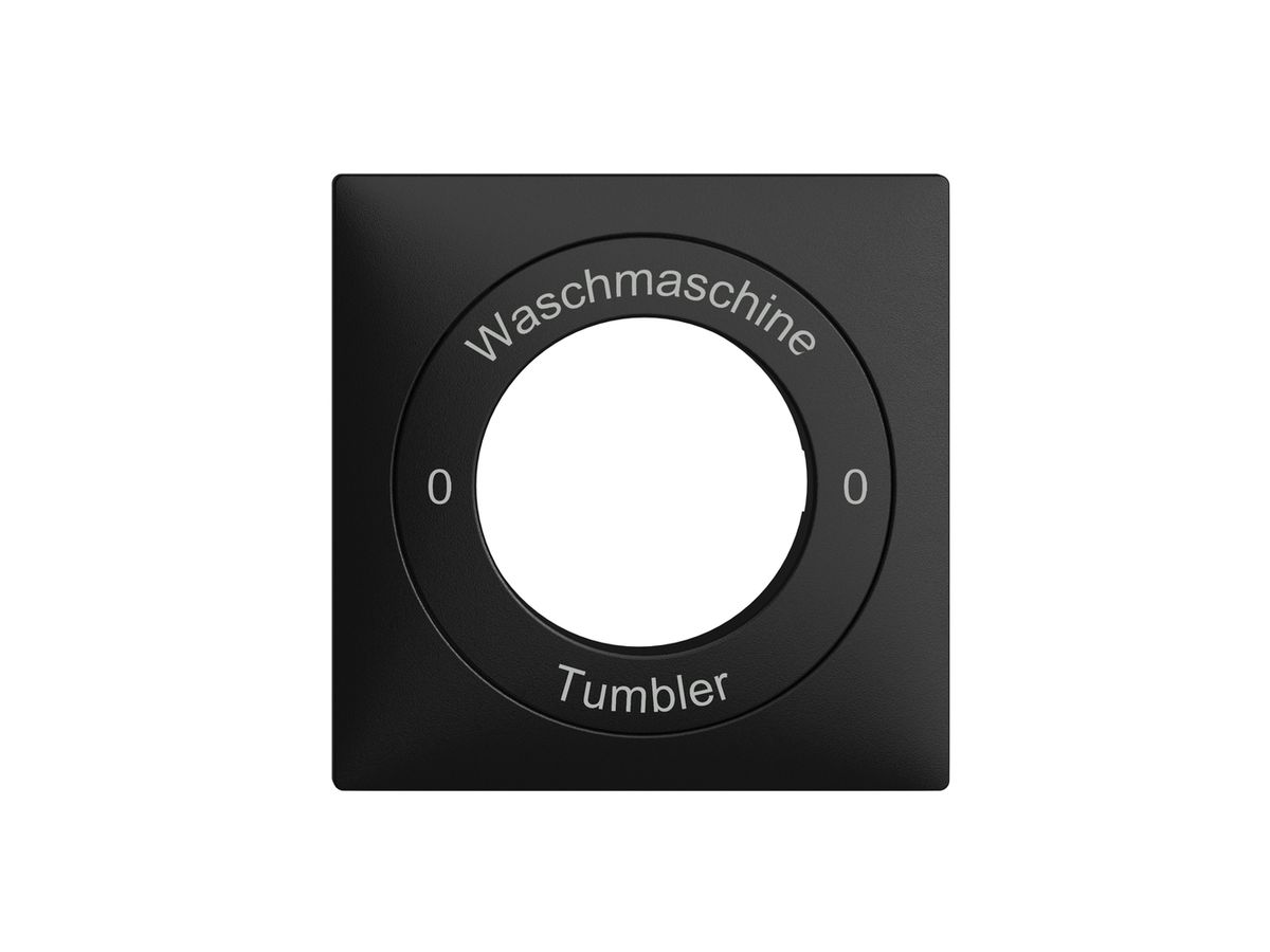 Frontset 0-Waschmaschine-0-Tumbler EDIZIOdue 60×60mm schwarz
