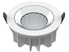 LED-Downlight SLV DOWNLIGHT P 115 11W 630…3550lm 3000K IP54 WB DALI Ø100mm weiss