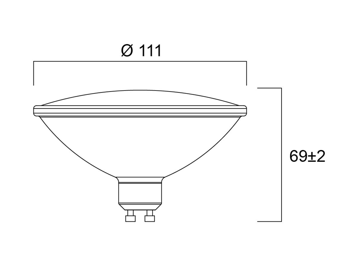 LED-Lampe Sylvania RefLED E111 GU10 13W 1150lm 830 25° DIM SL