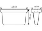 Notleuchte ESYLUX SLX 24 LEDi High Cover 3h, weiss