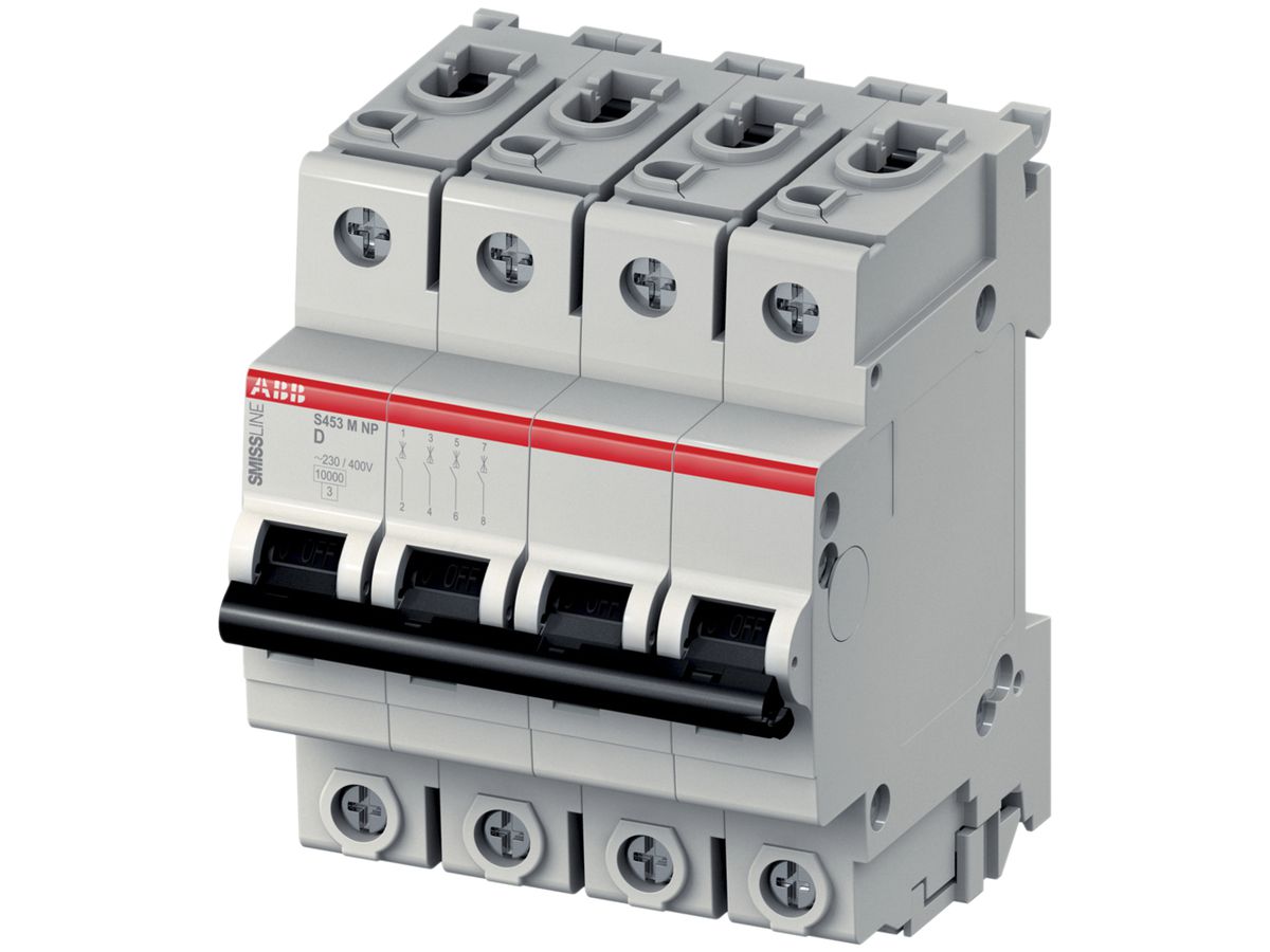 Leitungsschutzschalter SMISSLINE CLASSIC 4×63 D 10kA NP