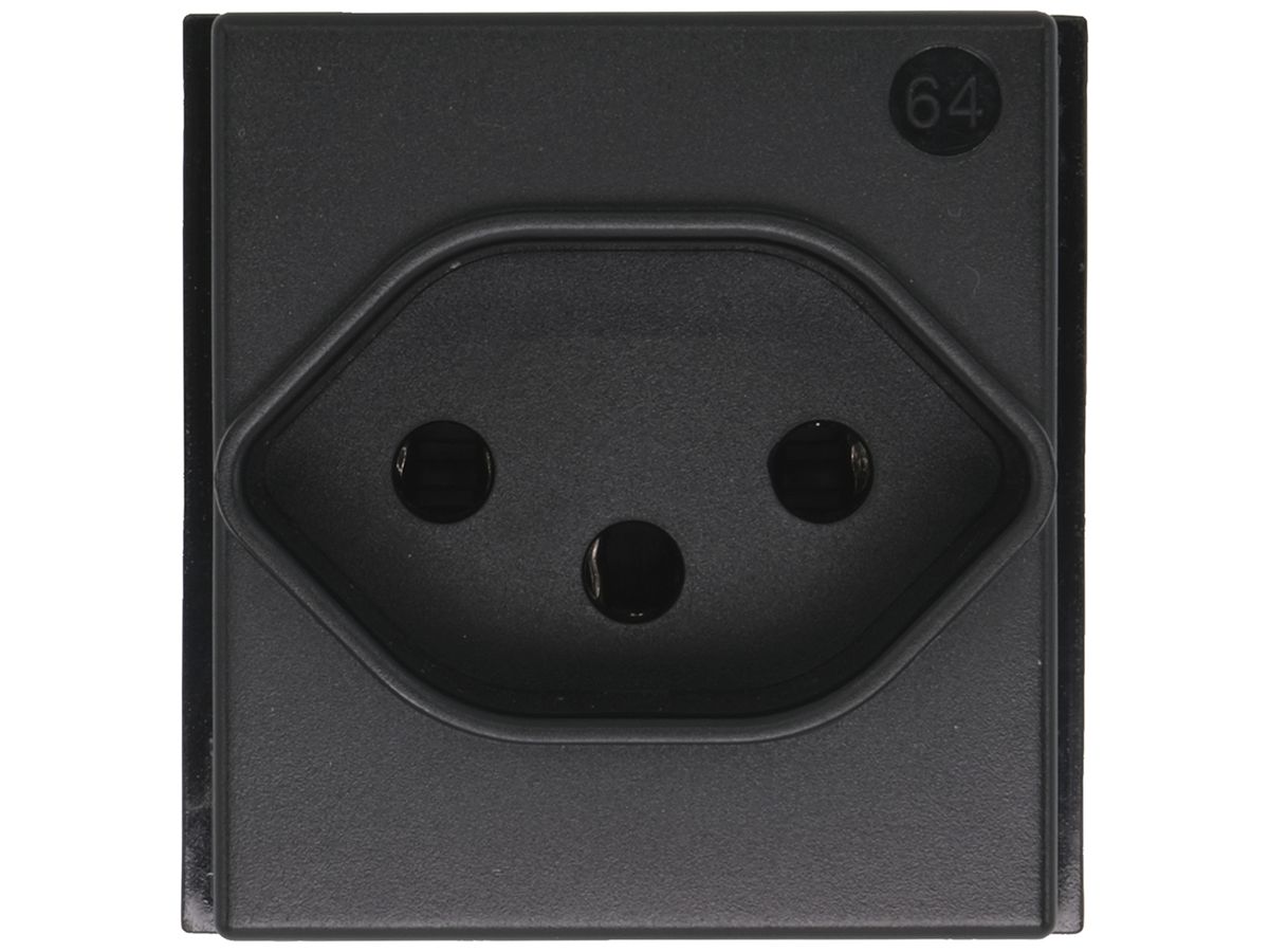 Steckdose Living Now Typ 13 2 Module schwarz