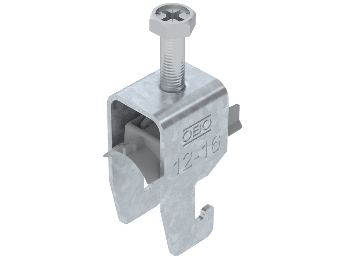 Schnellverleger BET 2056 U-Fuss Kunststoff 12…16mm 1×Kabel Stahl tfZn
