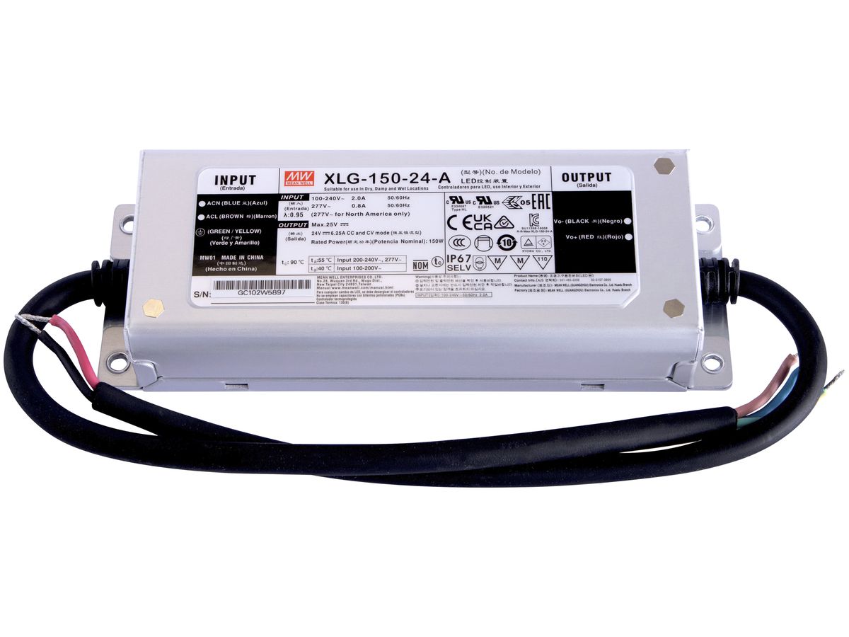 LED-Konverter DOTLUX CV IP67 150W 24V