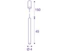 LED-Pendelleuchte SLV HELIA 40 9W 700lm 3000K IP20 schwarz