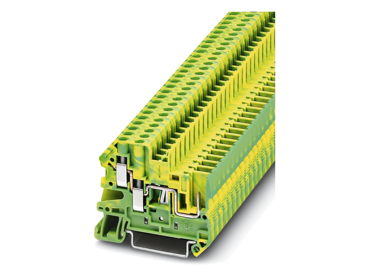 Durchgangsreihenklemme 0.14…6mm² grün/gelb, UT 4-TWIN/1P-PE