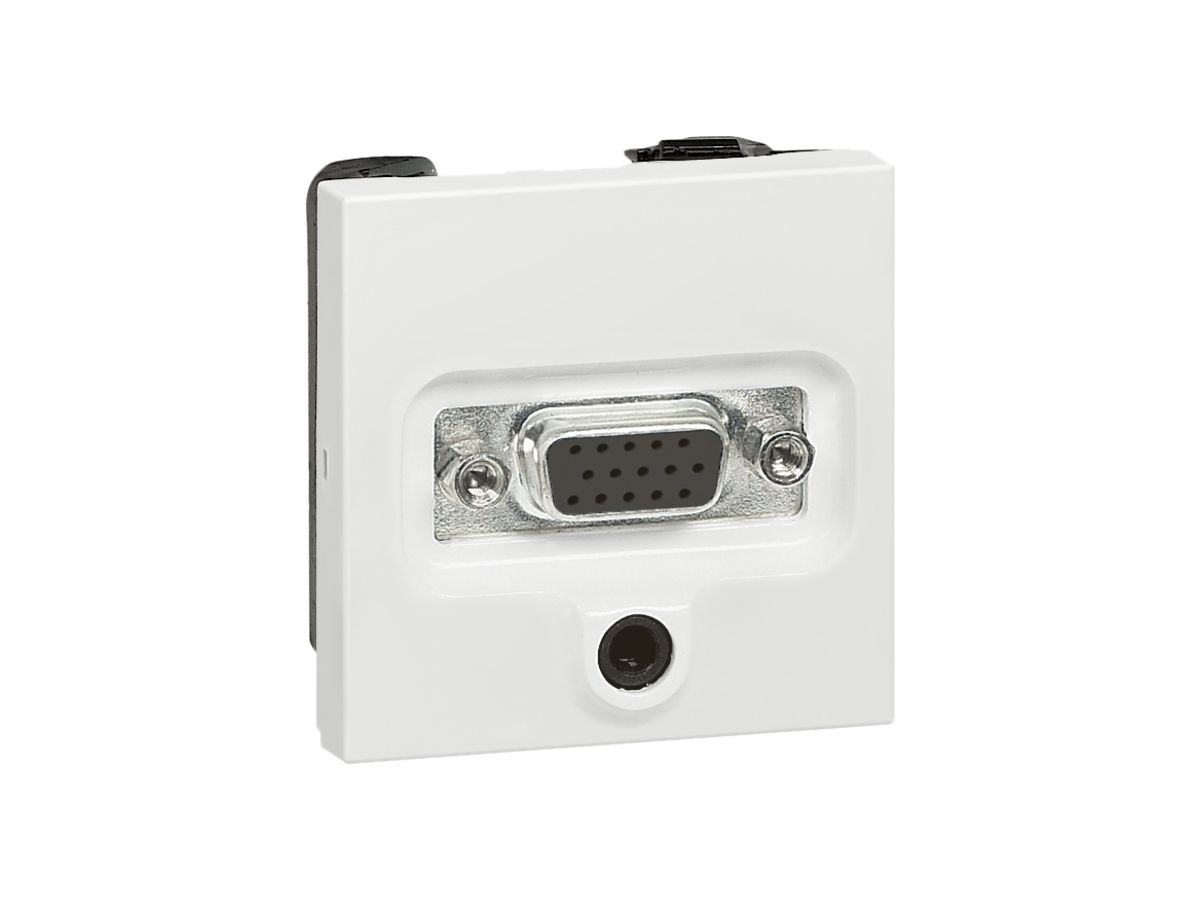 EB-Dose HD15+Jack 3.5 MOS weiss weiblich 2 Module