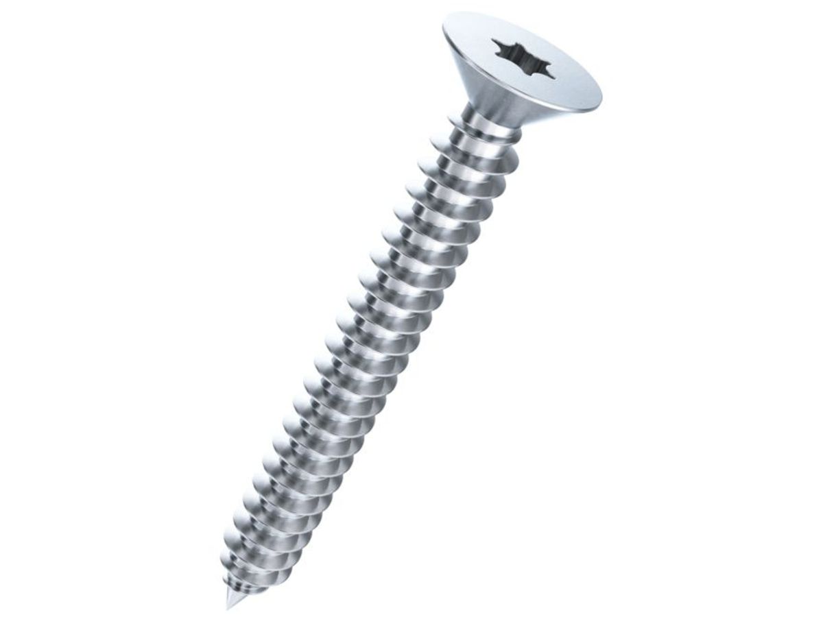 Senkkopf-Spanplattenschraube Ferronorm T25 4.5×35mm verzinkt ohne Schaft
