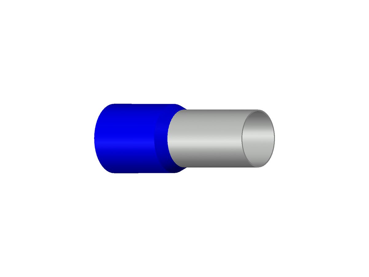 Aderendhülse Typ B isoliert 120mm²/27mm blau
