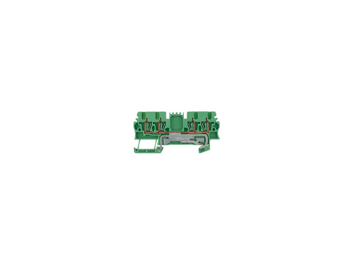 Schutzleiter-Reihenklemme Weidmüller ZPE 1.5/4AN Zugfeder 1.5mm² grün/gelb