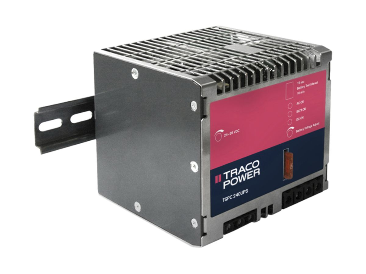 EB-Schaltnetzteil mit USV Traco 240W 24VDC/12A