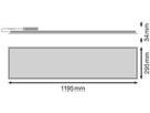 LED-Deckenleuchte LEDVANCE PL COMP U19 35W 3640lm 940 IP40/20 DALI 1200×300mm