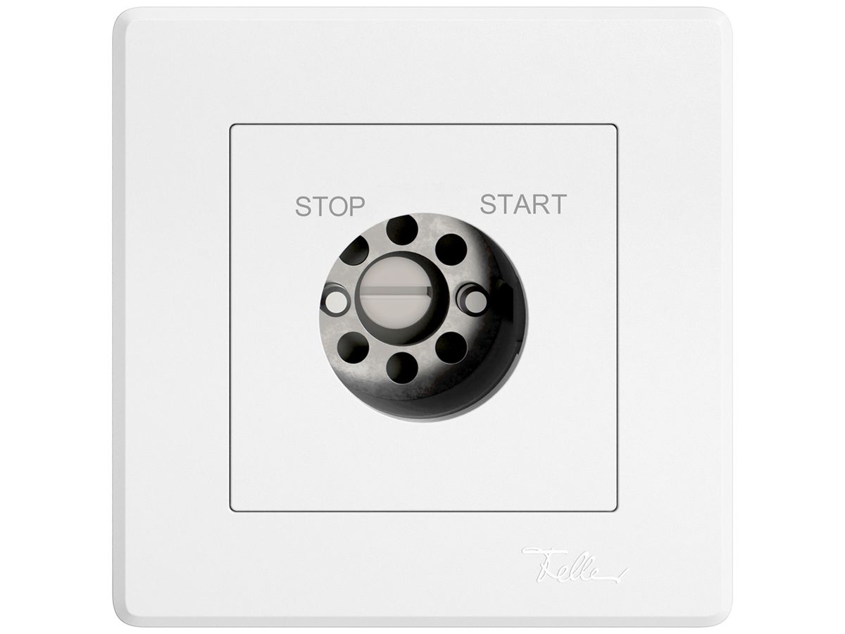 UP-Schlüsselschalter EDIZIO.liv f.KABA 1007F g.Kont.1P STOP-START T=57mm ws