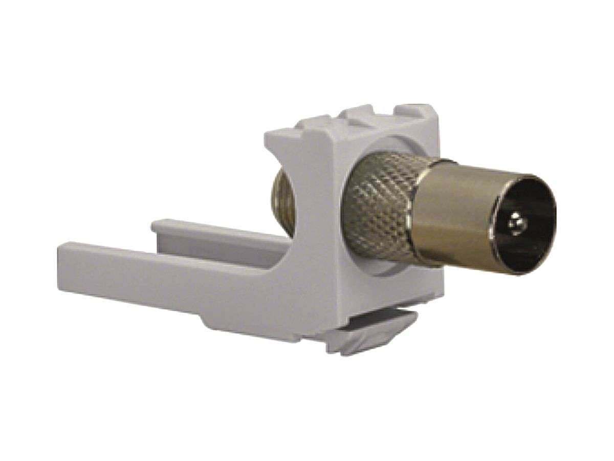 Koax-Kupplung ABB ZE318, IEC-Stecker/F-Buchse für Media-Verteiler AK600MB