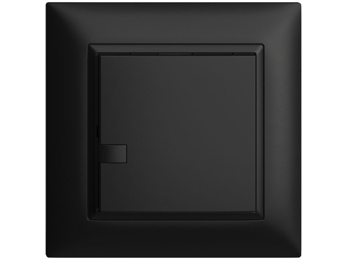 UP-Universaltaster 1×1T Schraubklemme EDIZIOdue schwarz, ohne LED