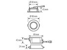 LED-Downlight ESYLUX ELSA-2 Ø98 ON/OFF 5W 4000K, 500lm, weiss