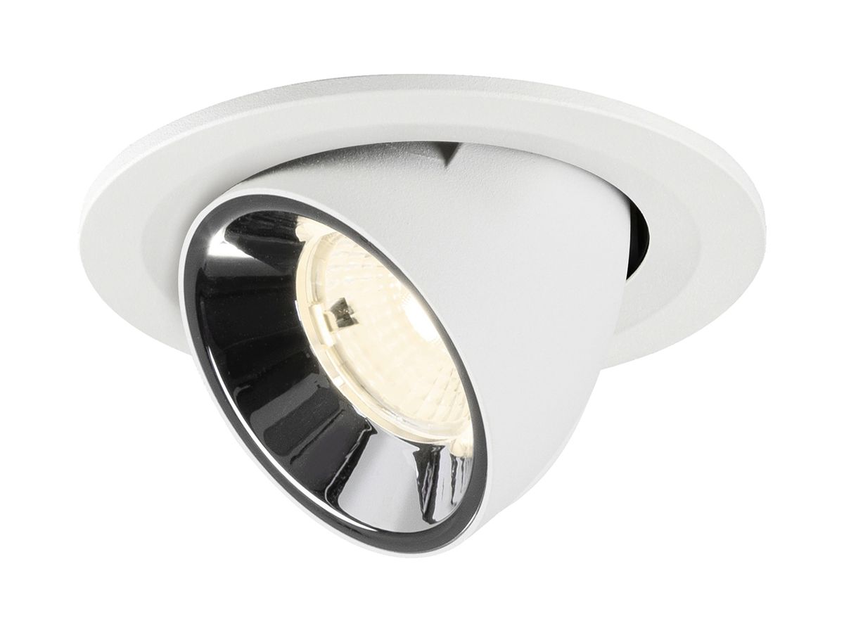 LED-Downlight SLV NUMINOS GIMBLE S 6.7W 1050lm 4000K WB DALI Ø90 ws/cr