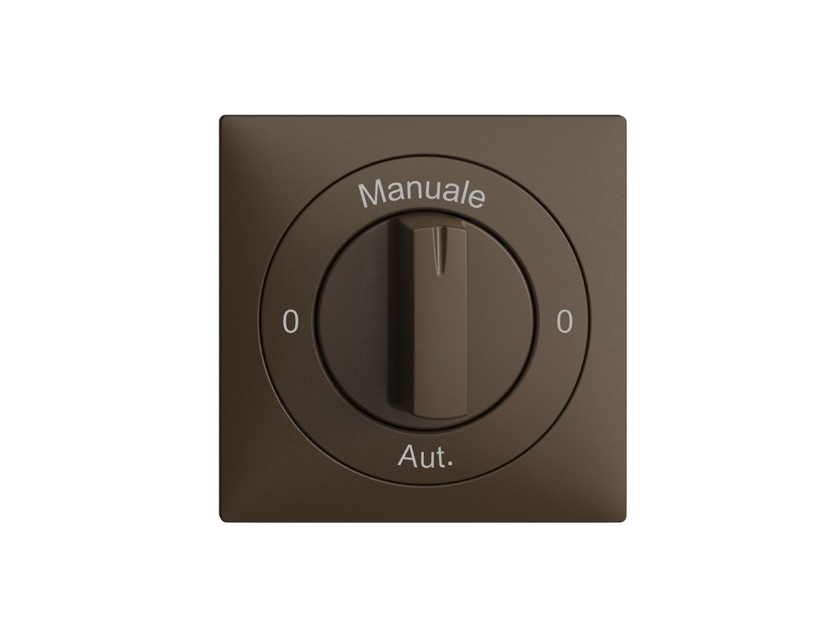 Frontset 0-Manuale-0-Aut. EDIZIOdue coffee 60×60mm für Drehschalter