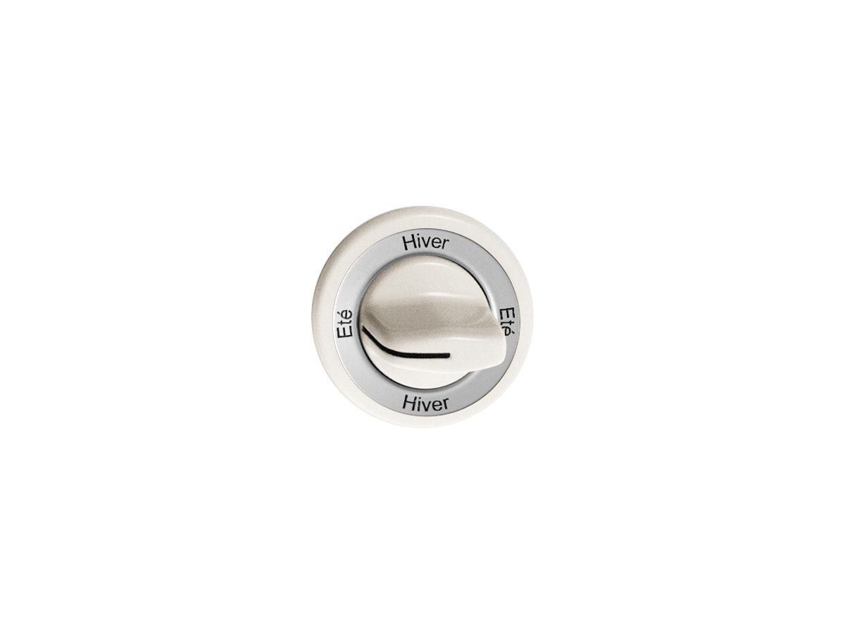 Frontset Eté-Hiver-Eté-Hiver für Drehschalter weiss FH