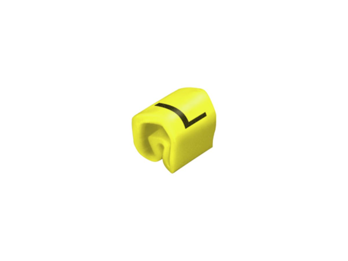 Leitermarkierer Weidmüller CLI C MP für Ø1…3mm 3×3.4mm Aufdruck: L, gelb