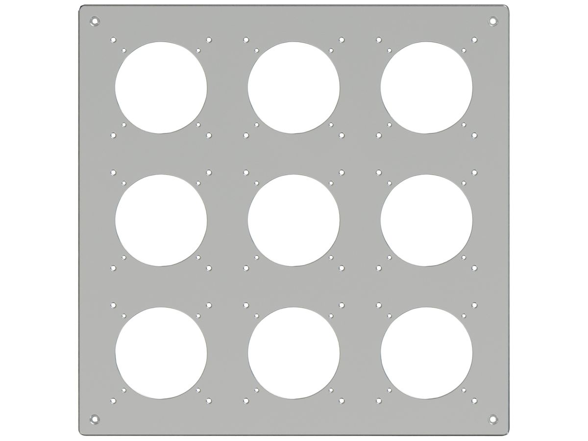 UP-Kopfzeile ELEMENT SNAPFIX® 3×3 325×325mm aluminium