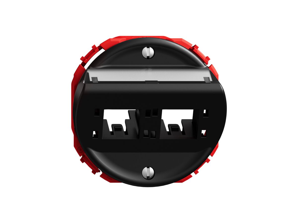 Montageset STANDARDdue SNAPFIX® für freenet Kat.6A Adapter schräg 2× sz